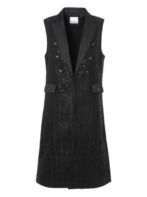 WEILL PARIS tweed sleeveless dinner gilet