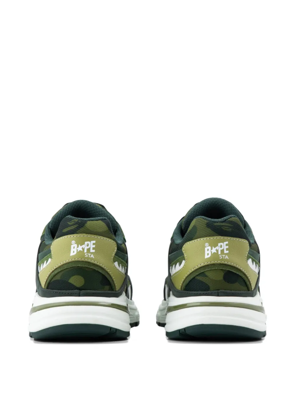 A Bathing Ape Shark Sta Sneakers In Green