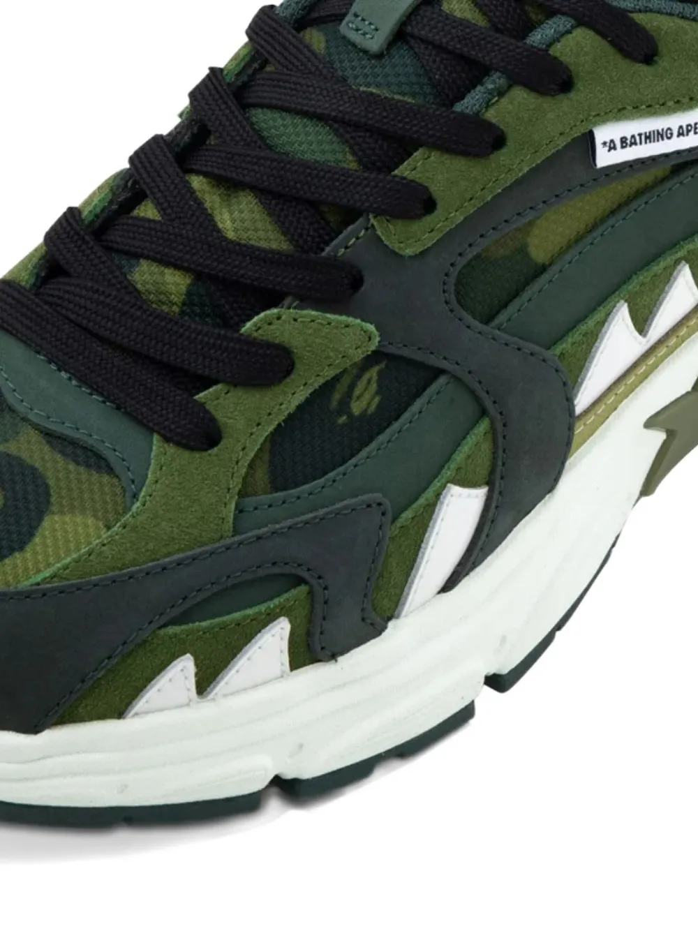 A Bathing Ape Shark Sta Sneakers In Green