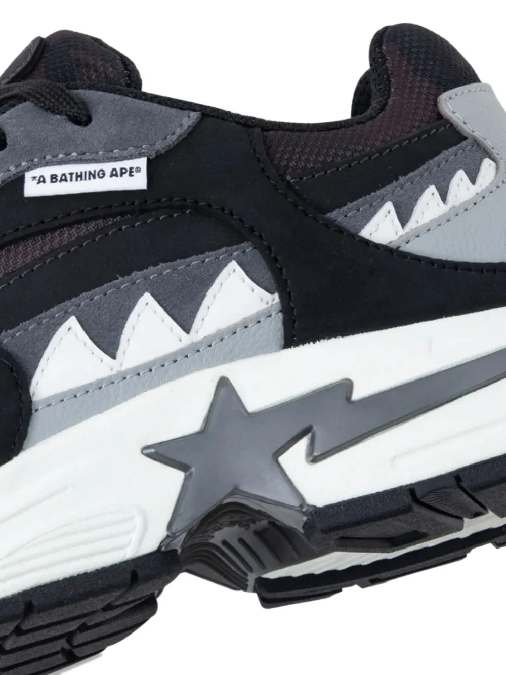 A Bathing Ape Shark Sneakers In Black