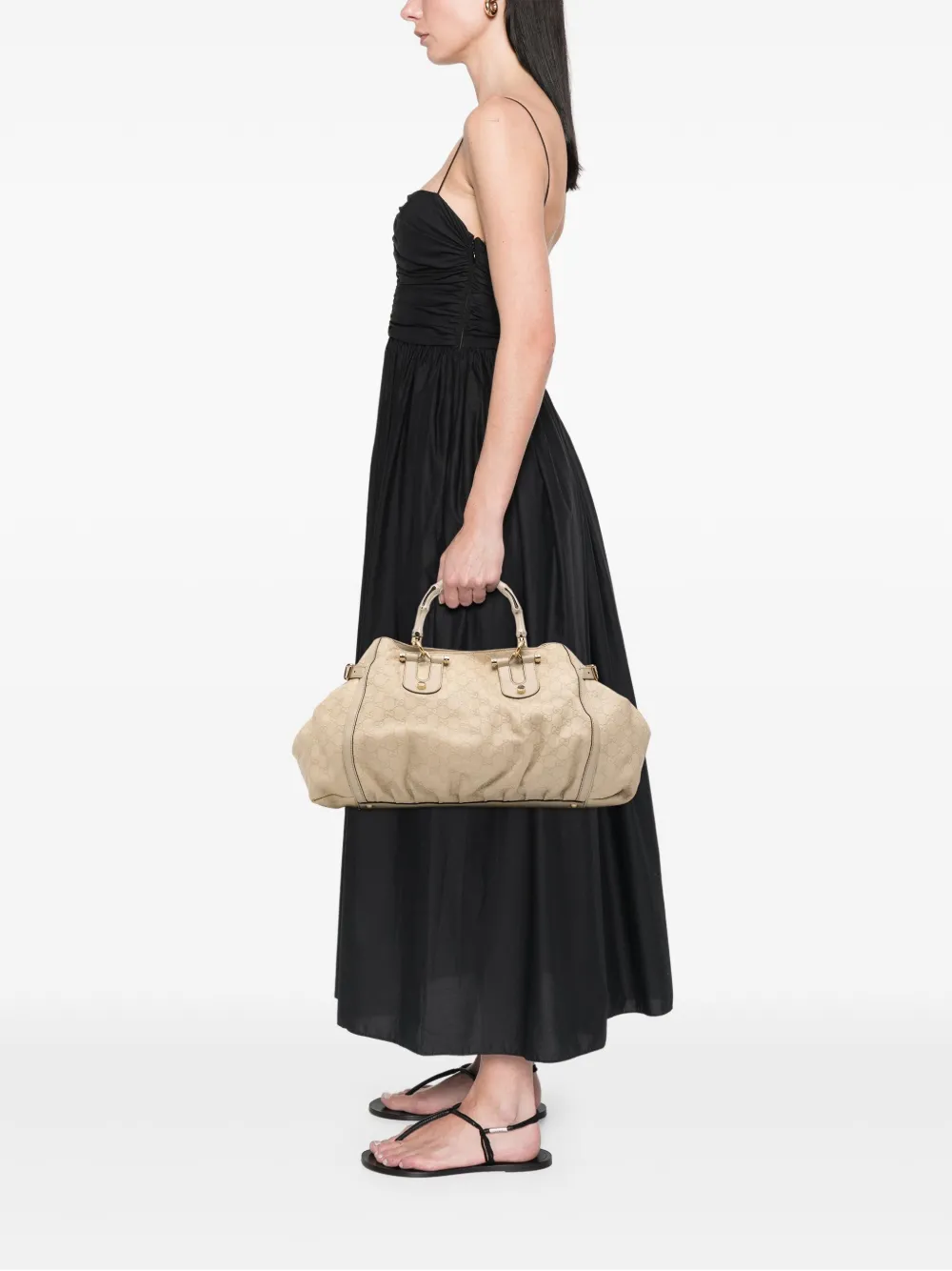 Gucci Pre-Owned 2016-2025 Guccissima Bamboo Dialux tote bag | Pre-Owned | Image 2