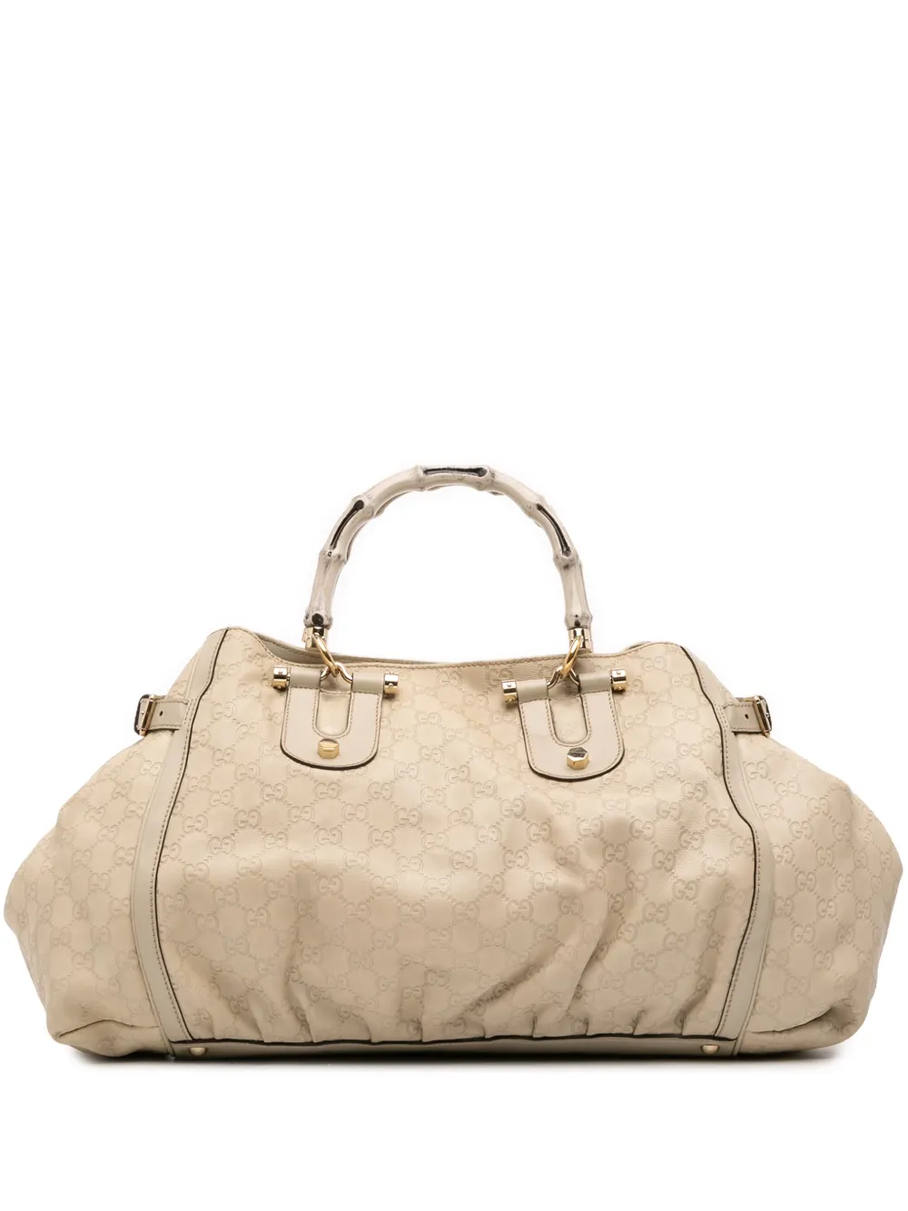 Gucci Pre-Owned 2016-2025 Guccissima Bamboo Dialux tote bag | Brown | Image 1