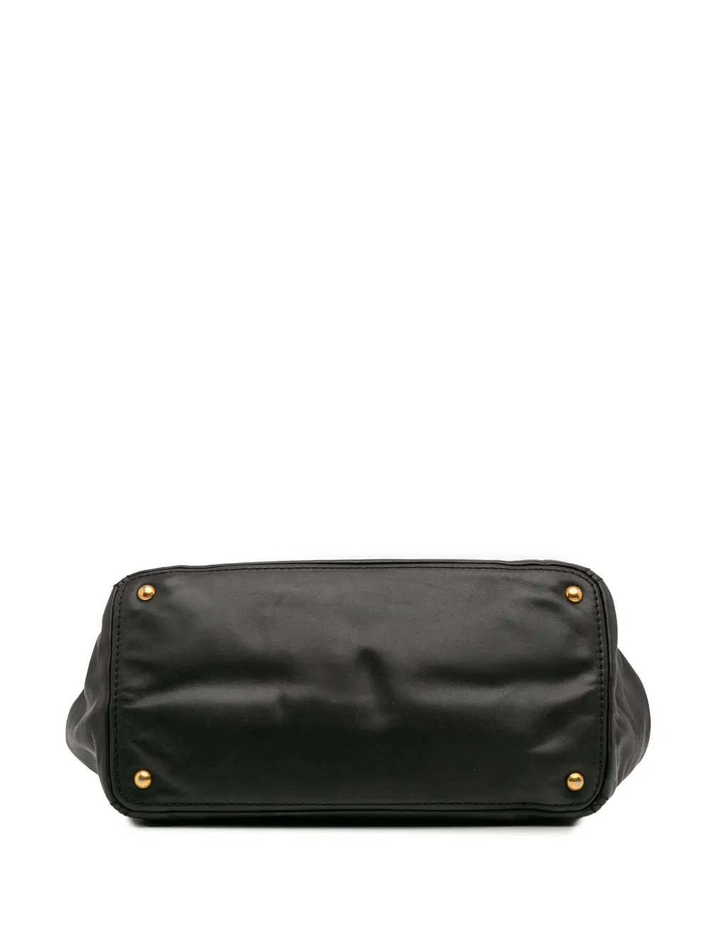 Pre-owned Prada 2000-2025 Soft Calf Satchel In Black