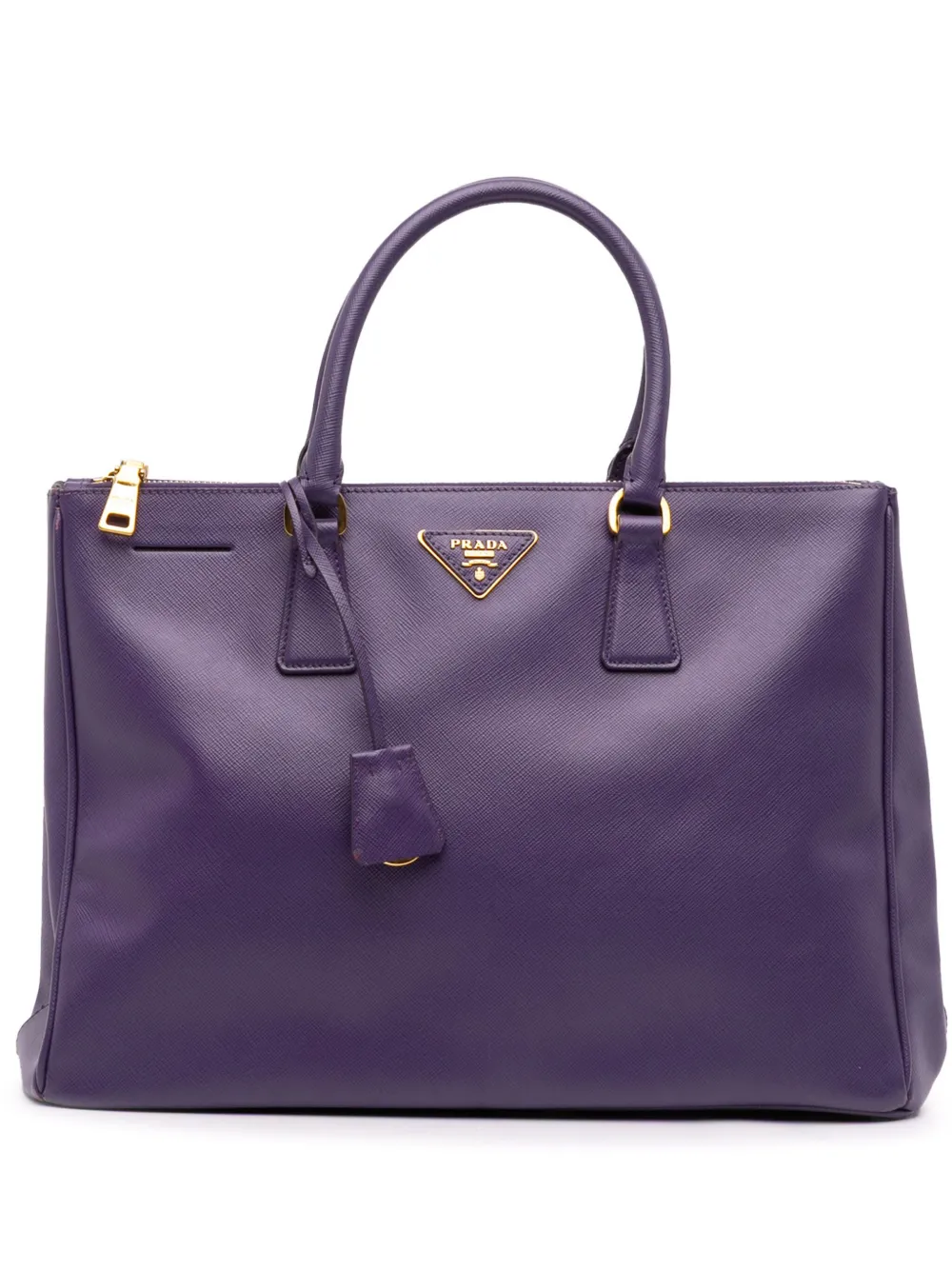 Prada Pre-Owned 2013-2025 Large Saffiano Lux Galleria Double Zip satchel | Purple | Image 1