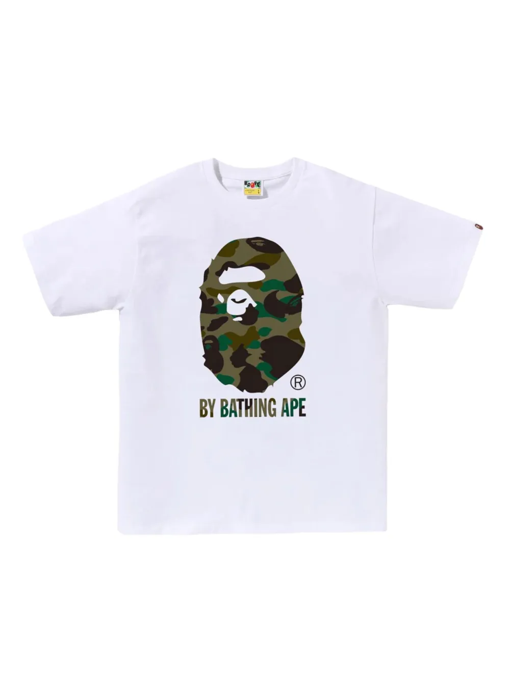 A BATHING APE® playera con estampado gráfico | blanco | Image 1