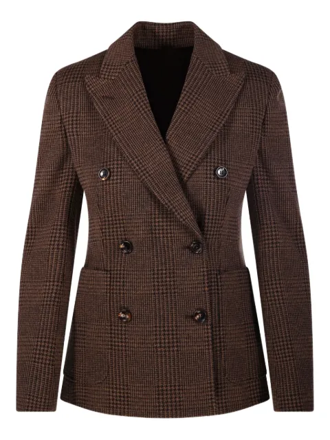 Max Mara check double-breasted blazer