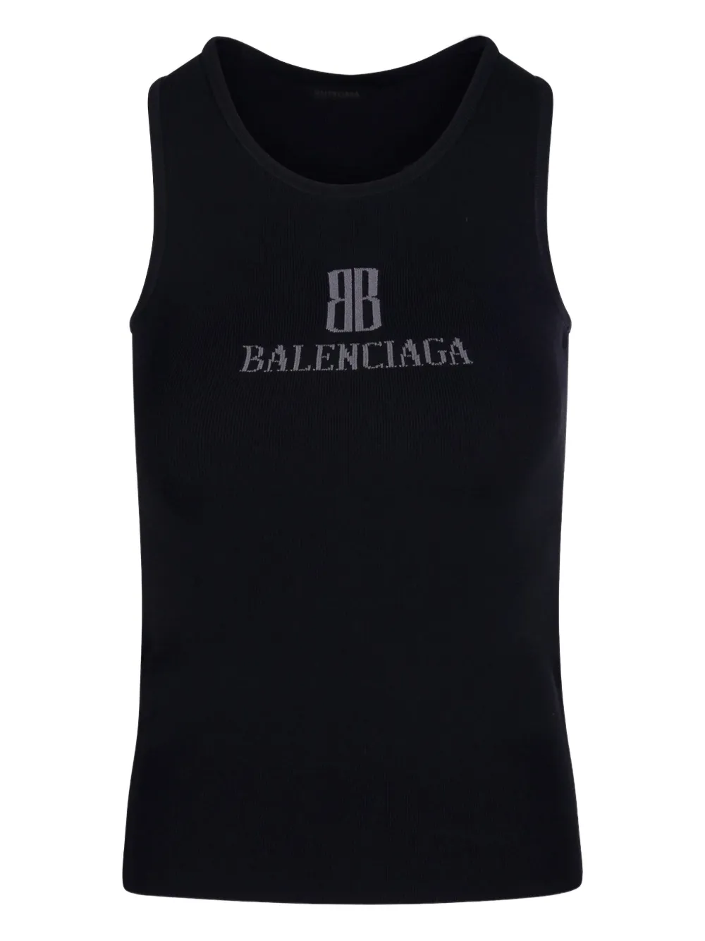 Balenciaga logo-print tank top - Nero