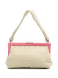 CHANEL Pre-Owned 2002-2003 Chocolate Bar Lambskin Frame Bag handbag - White