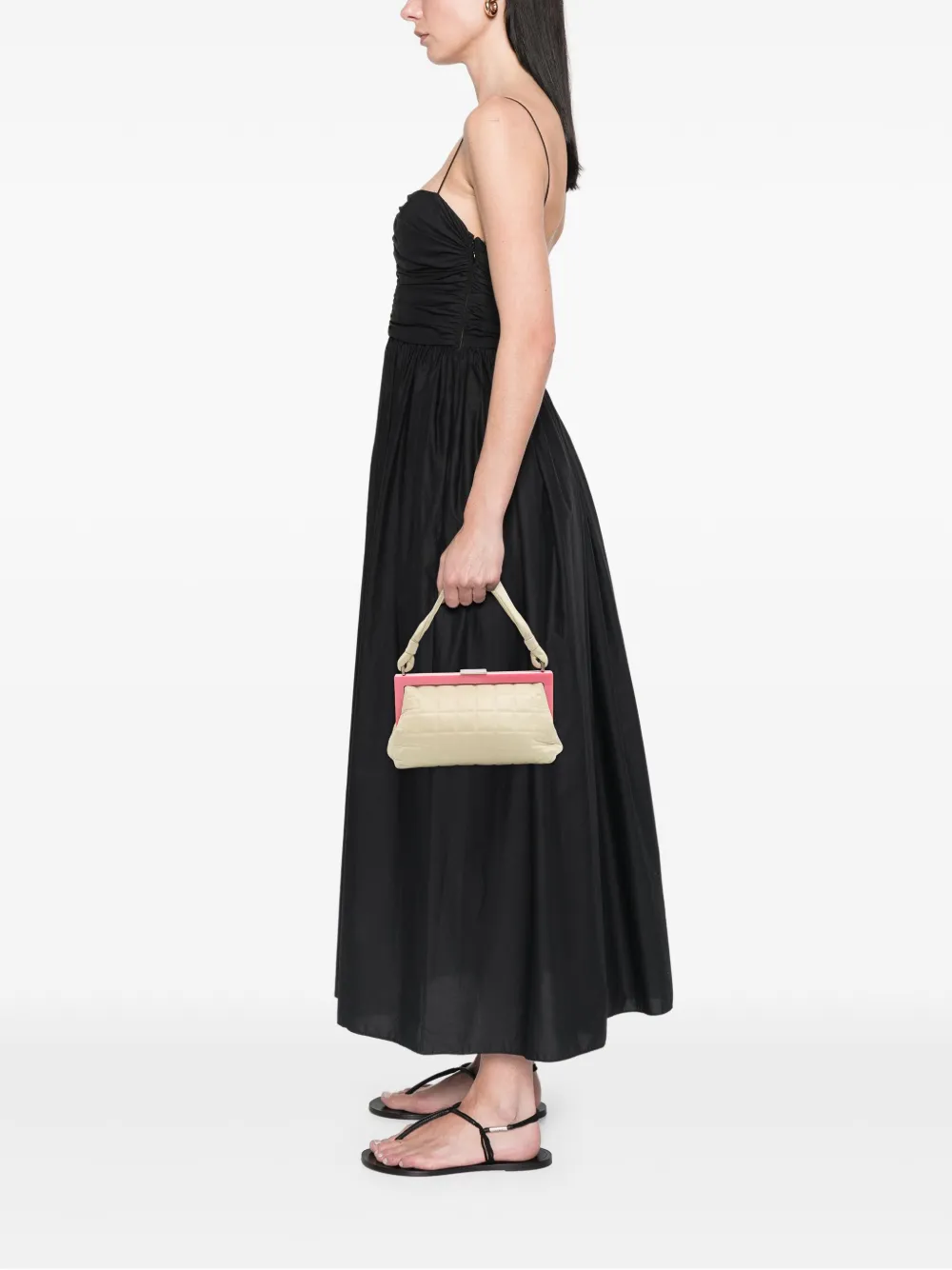 CHANEL Pre-Owned 2002-2003 Chocolate Bar Lambskin Frame Bag handbag | Pre-Owned | Image 2