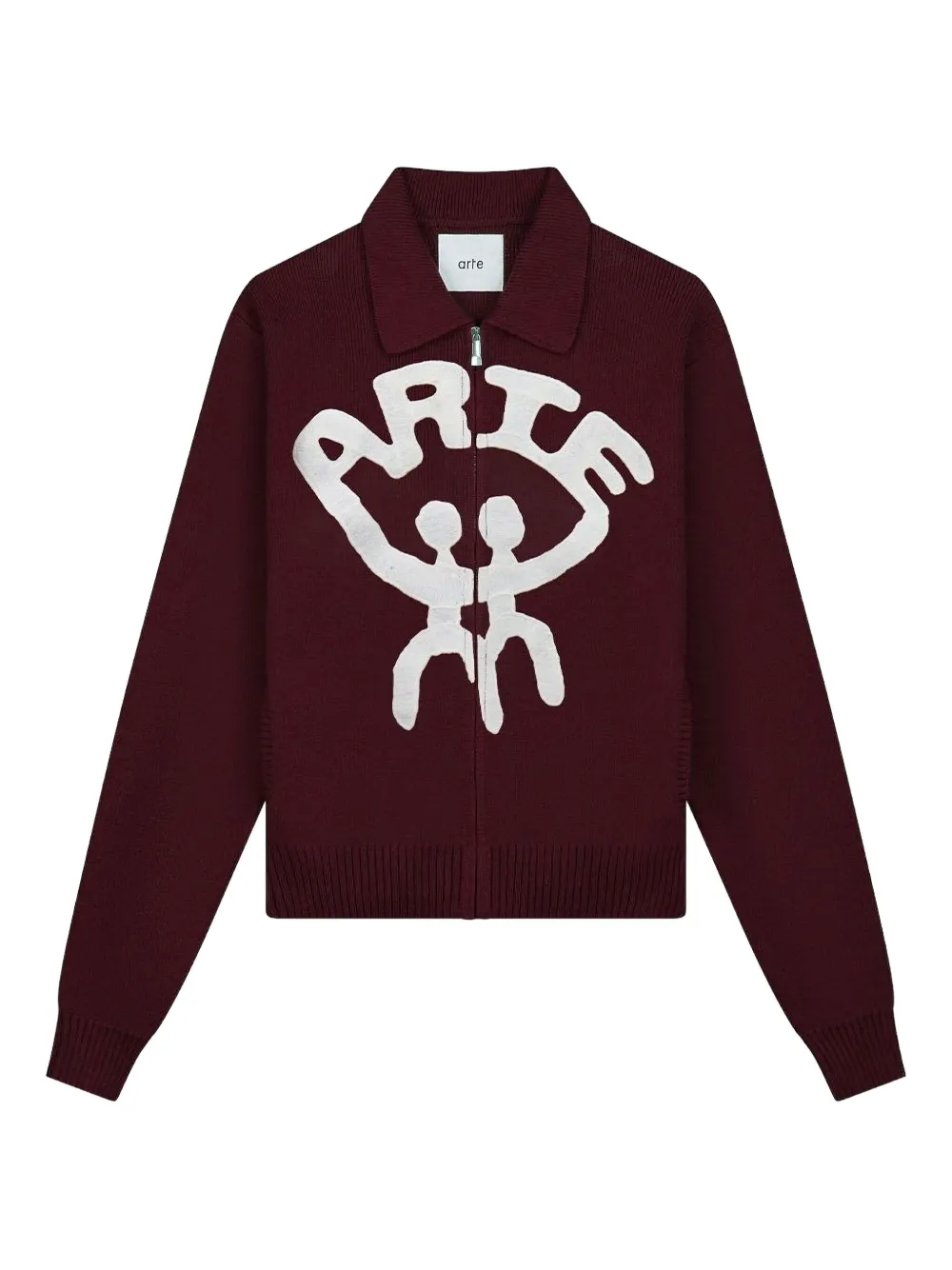 Arte Antwerp All Together zipped cardigan | Red | Image 1