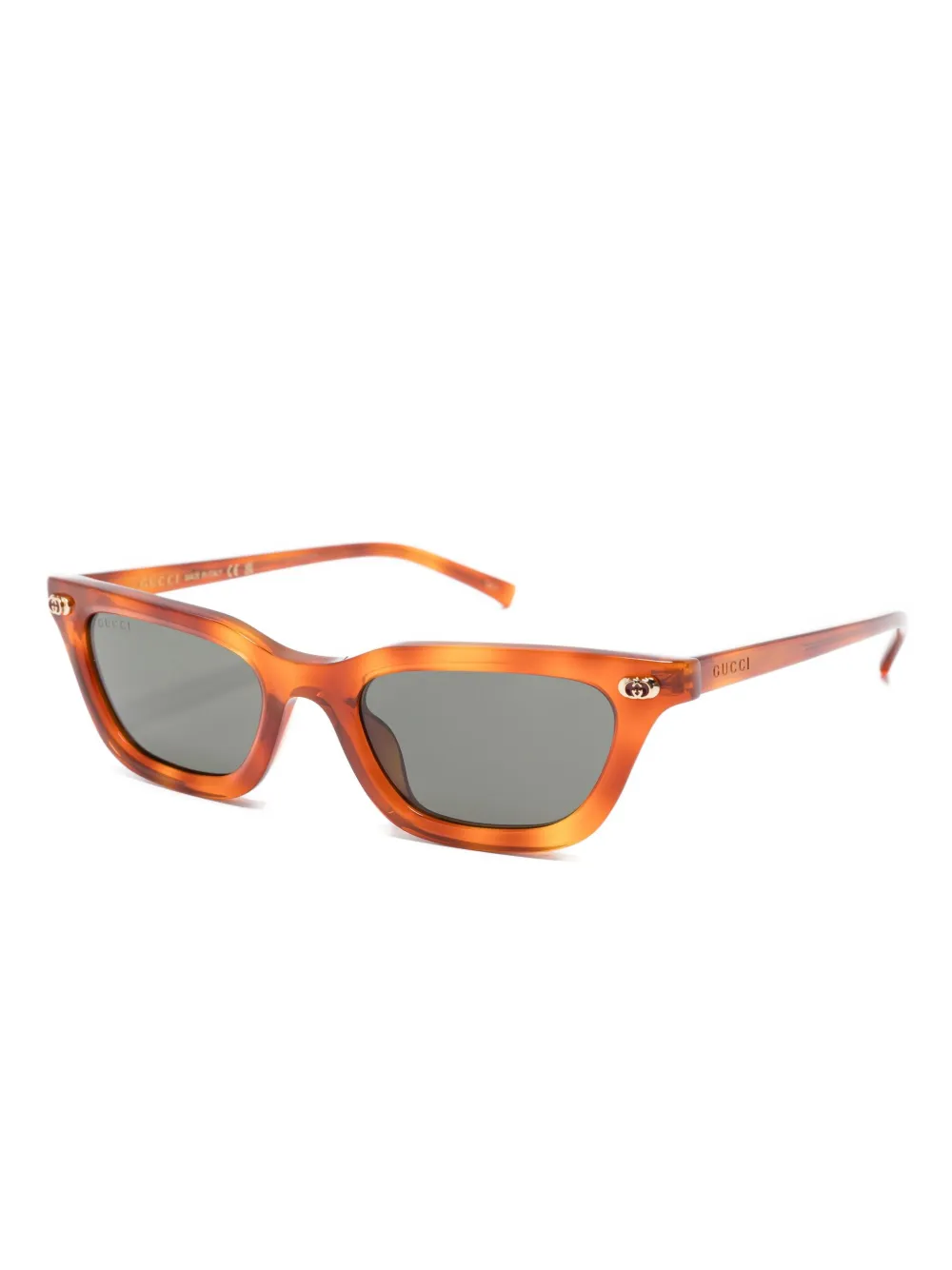 Gucci Eyewear logo-detail sunglasses - Bruin