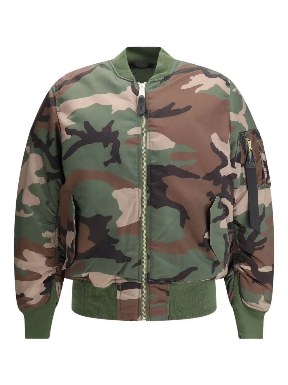 Alpha Industries Bomberjacke im Utility-Look mit Camouflage-Print | Grün | Image 1
