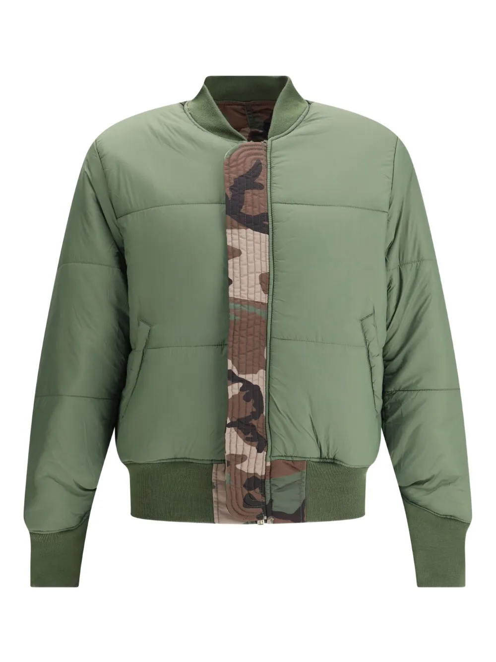 Alpha Industries Bomberjack met camouflageprint Groen