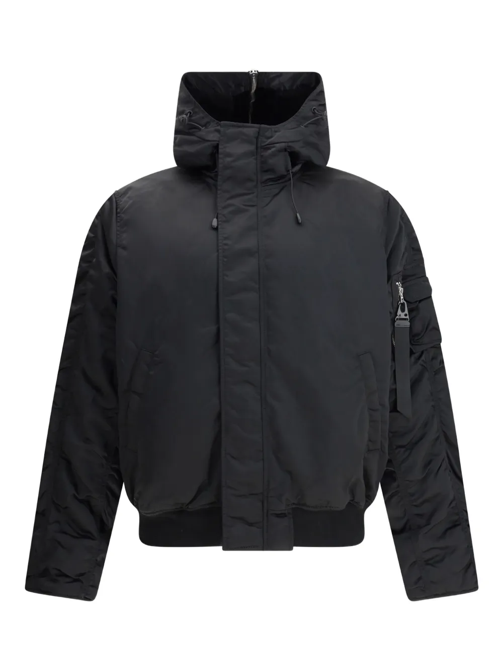 Alpha Industries chamarra bomber con capucha y cierre | negro | Image 1