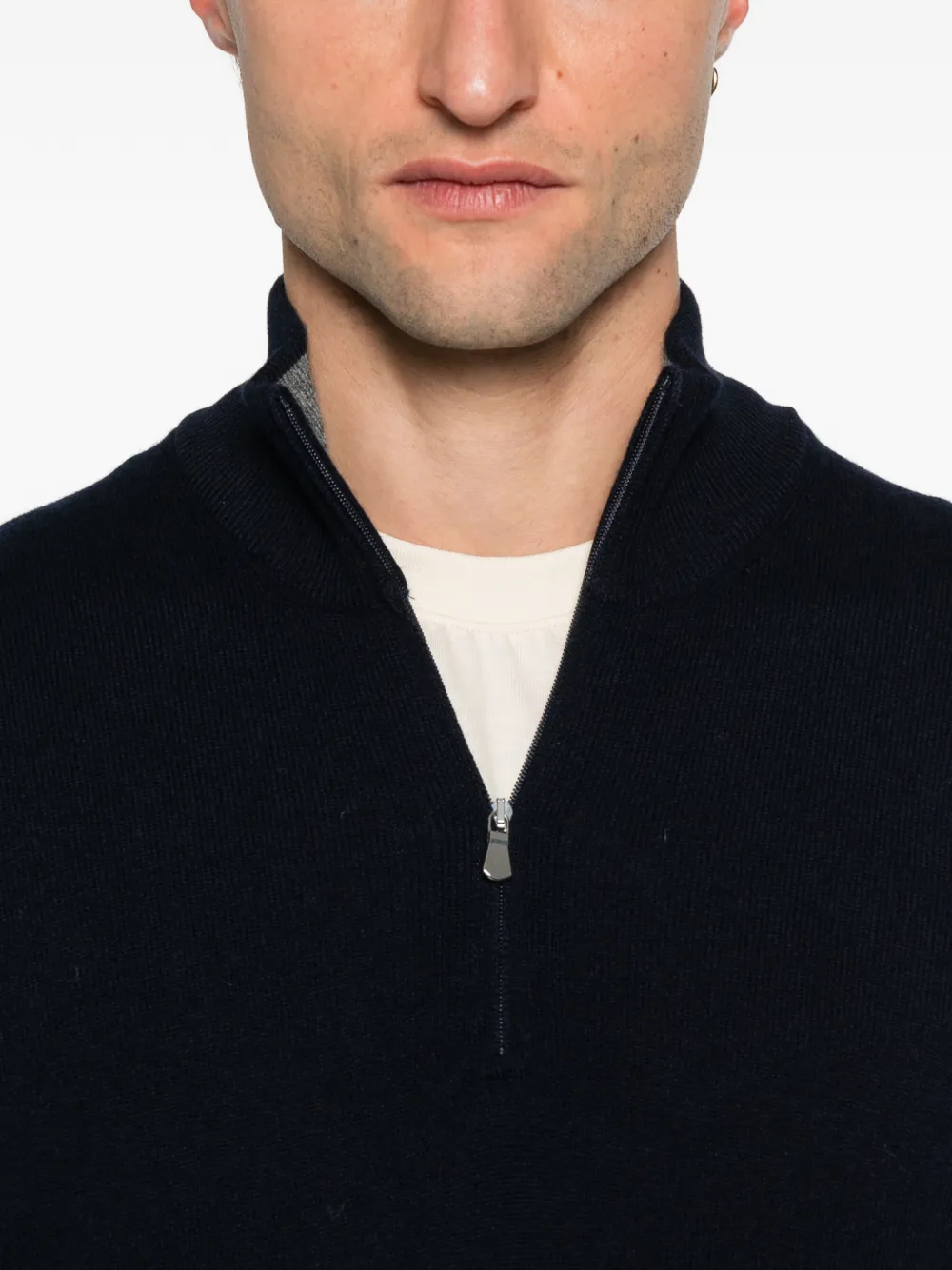 Giuuno Zip-up Sweat In Blue