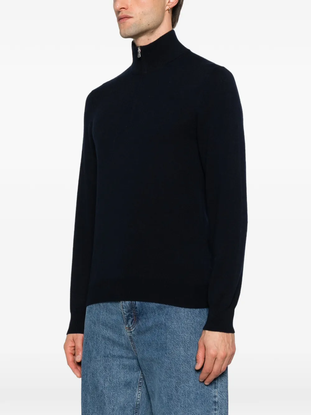 Giuuno Zip-up Sweat In Blue