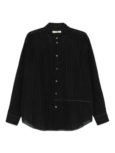 6397 camisa traslúcida con estampado de rayas diplomáticas