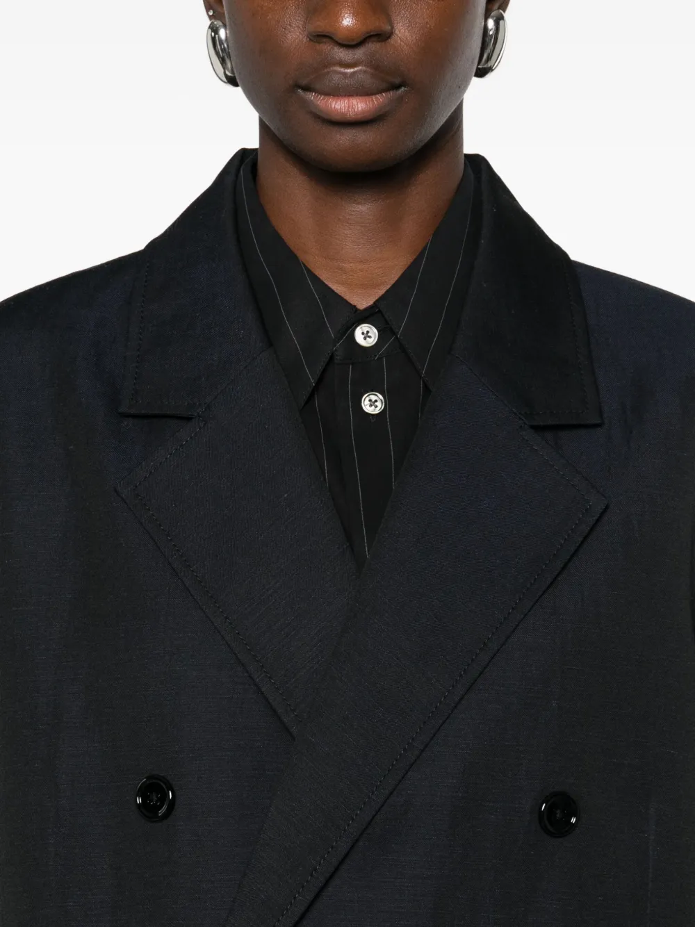6397 Double-breasted Blazer In Blue
