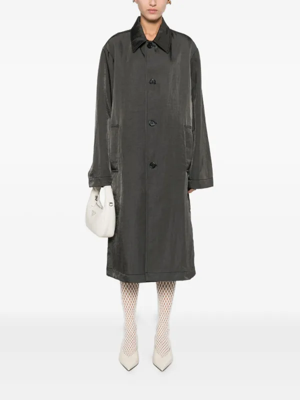 6397 Mac single-breasted Coat | Grey | FARFETCH