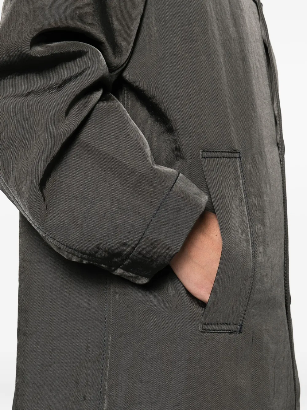 6397 Mac Single-breasted Coat In Gray