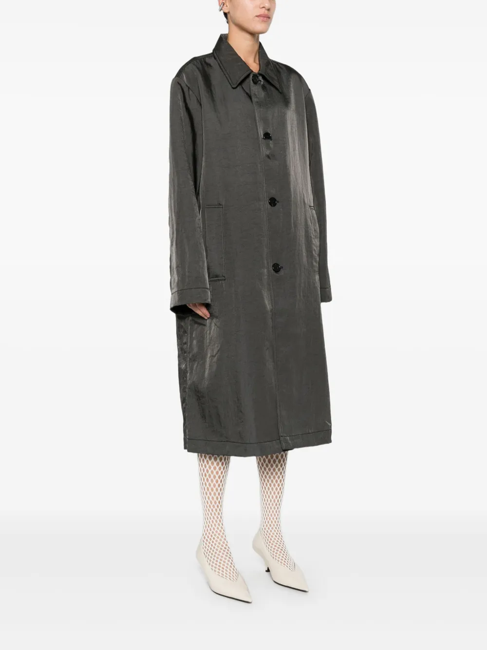  6397 Mac Single-breasted Coat - Grey 
