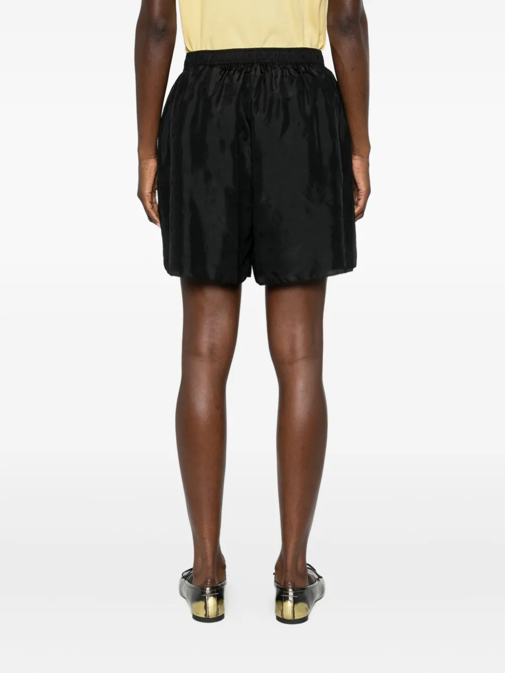 6397 Cotton Shorts In Black