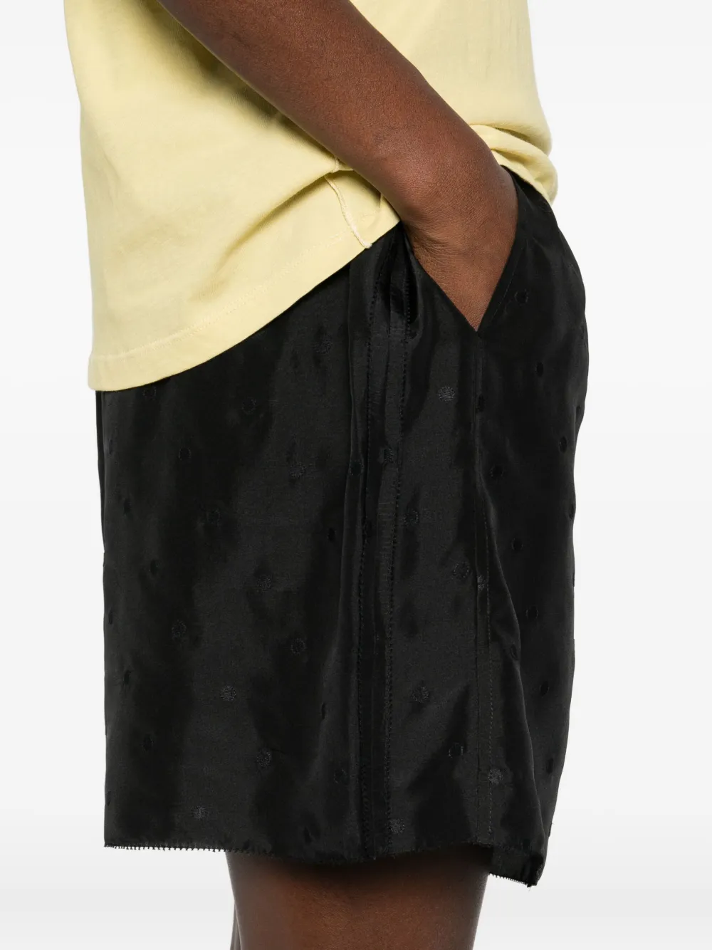 6397 Cotton Shorts In Black