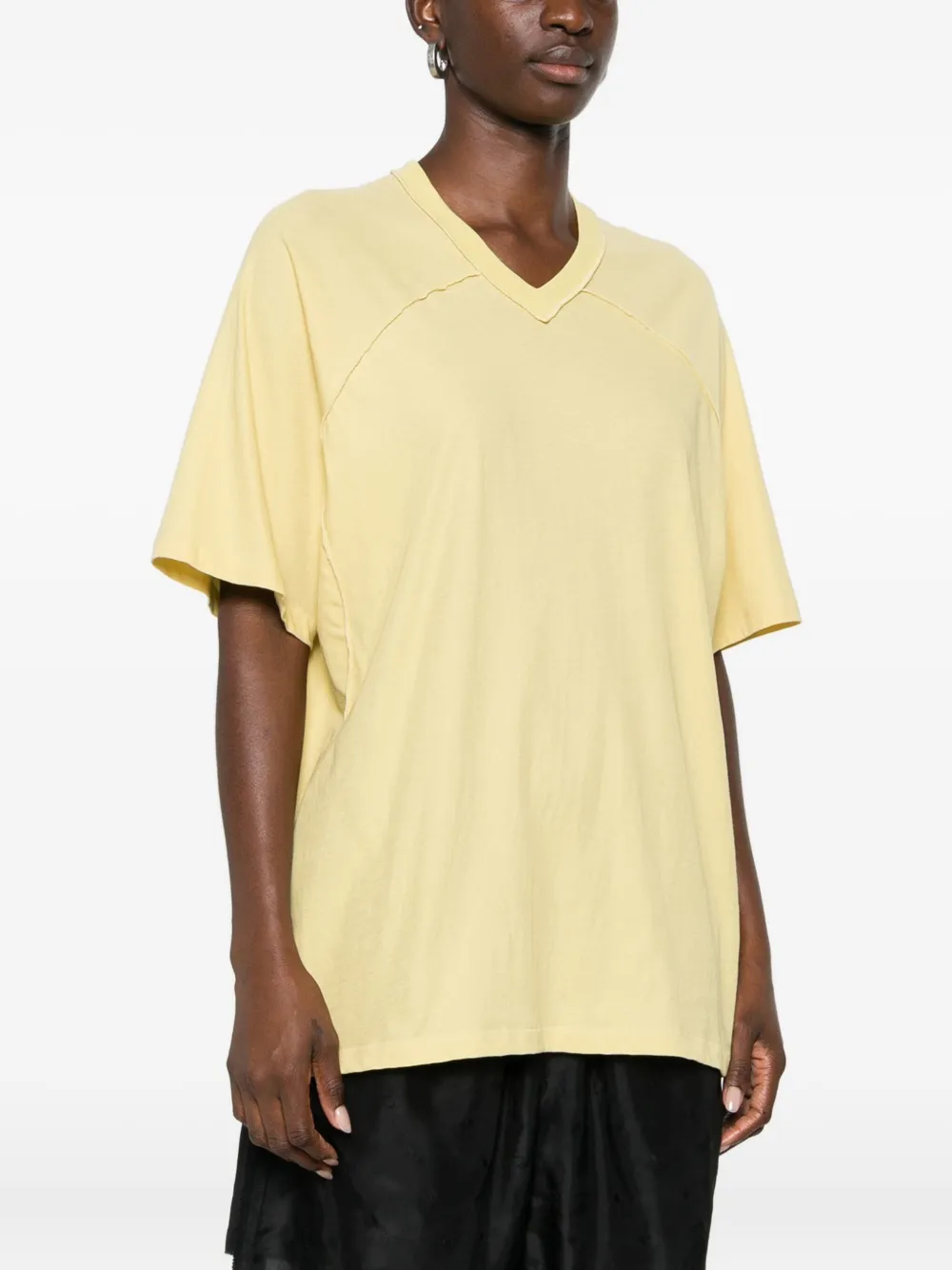  6397 V-neck T-shirt - Yellow 