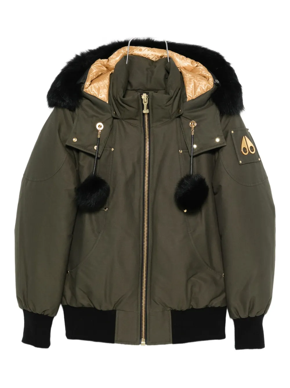 Moose Knuckles Sainte Flavie Bomber Jacket In Green