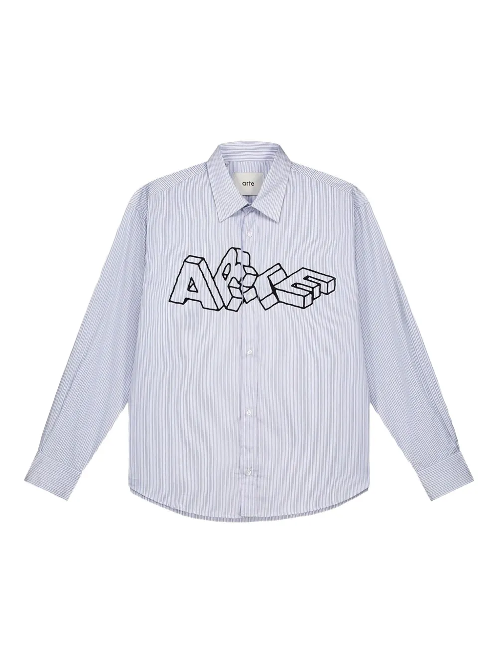 Arte Antwerp Arte Blocks striped shirt | Blue | Image 1
