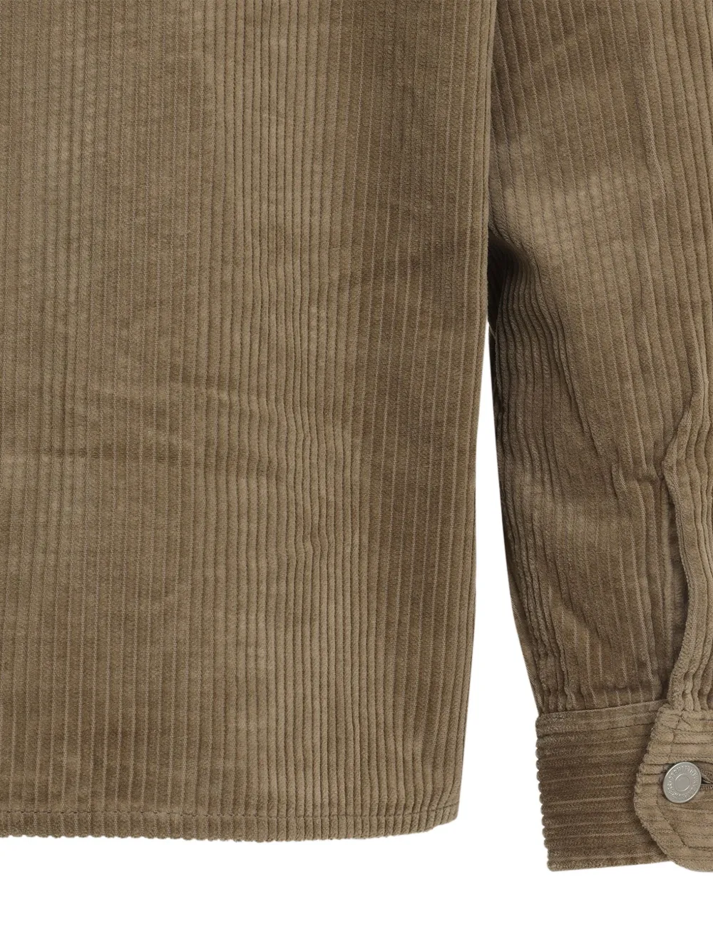 Carhartt WIP Reynold ribfluwelen shirtjack met rits Beige
