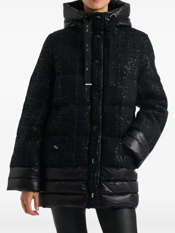 WEILL PARIS Doudoune En Tweed Noir FARFETCH TN