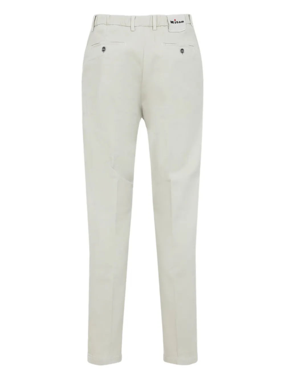 Kiton button cotton trousers | Regular-Fit & Straight Leg Pants | Image 2