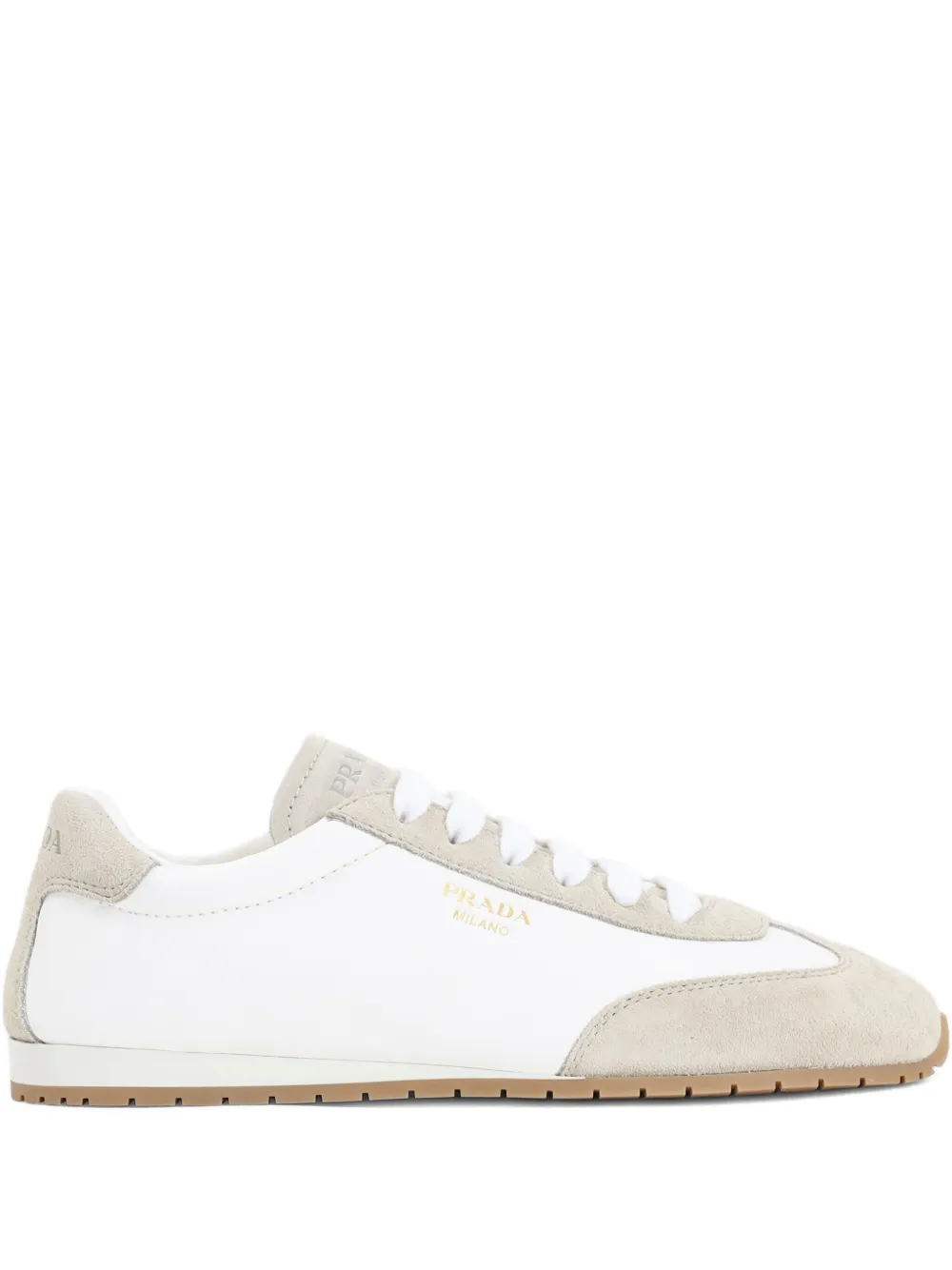 Prada Leren sneakers Beige