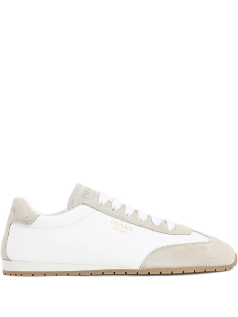 Prada lace-up leather sneakers