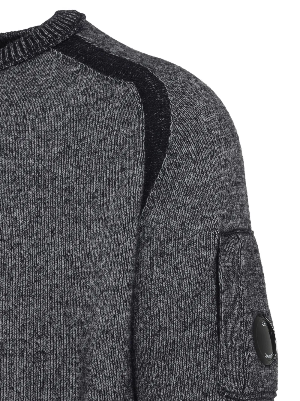 C.p. Company C.p.company Anthracite Melange Grey Pullover In Gray
