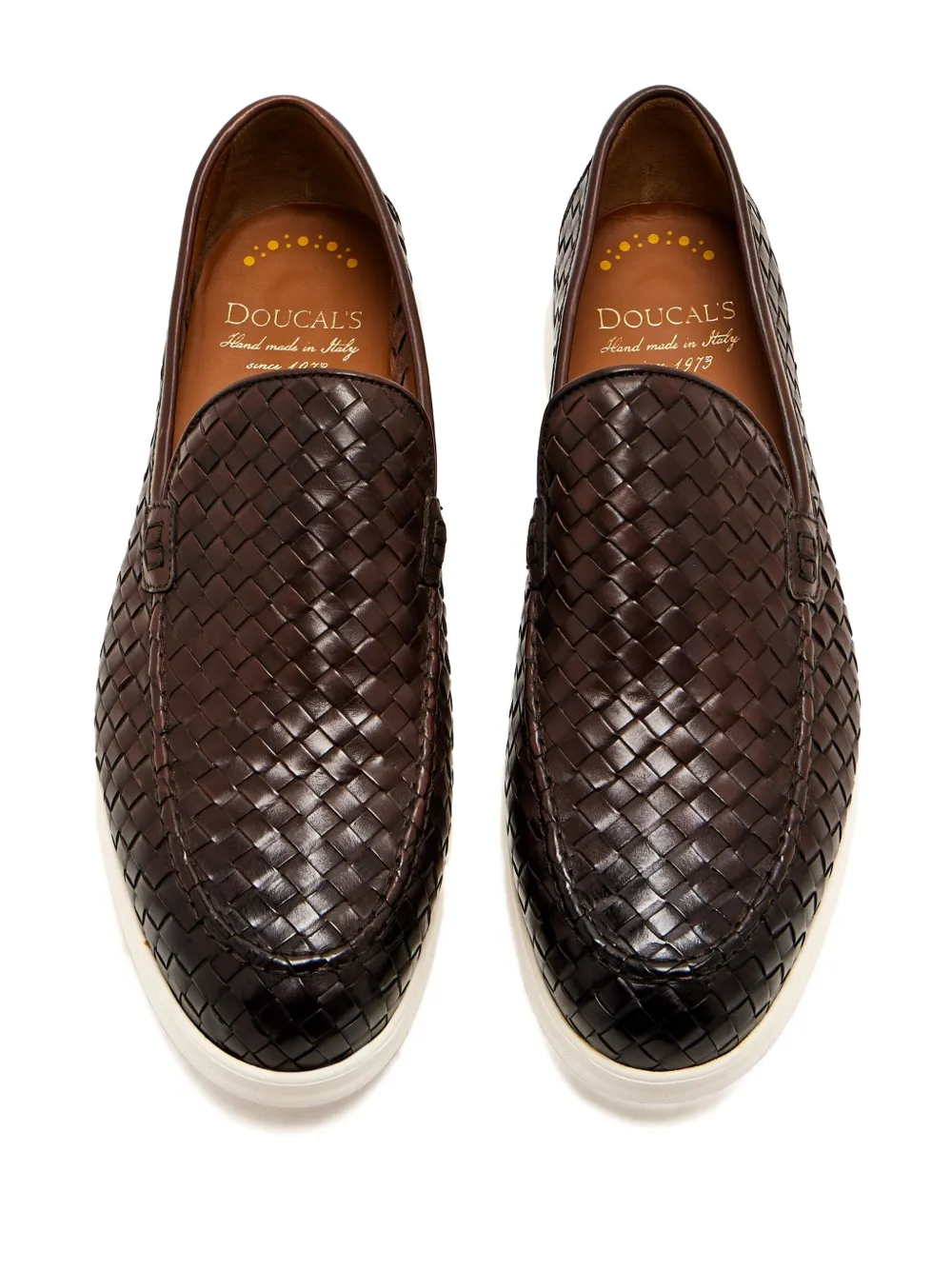 Doucal's Leren loafers Bruin
