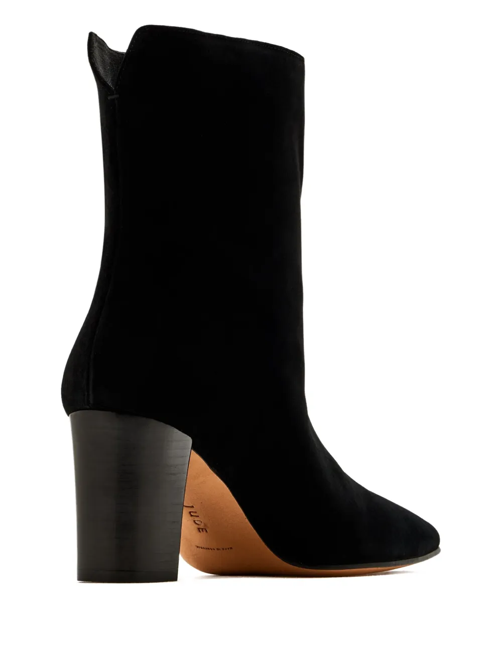 Jude 60mm Suede Block-heel Boots In Black