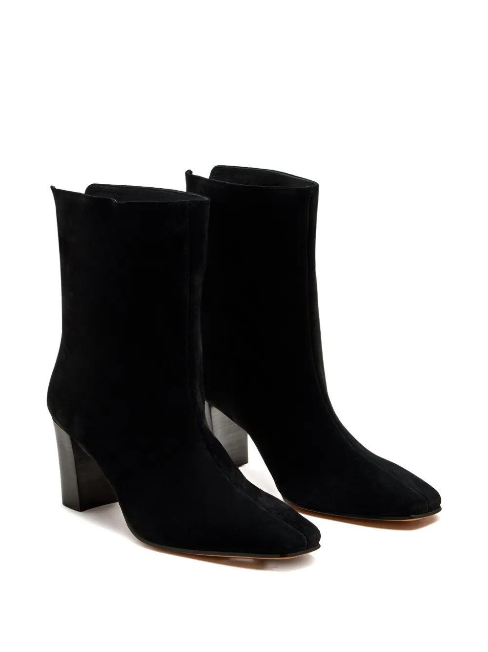 Jude 60mm Suede Block-heel Boots In Black