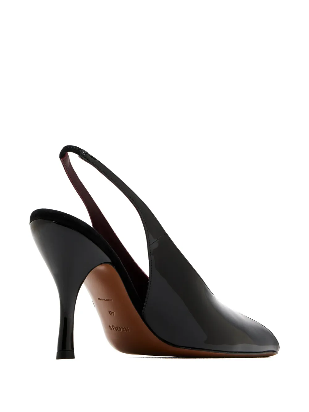 NEOUS Hamal 85mm slingback pumps Zwart
