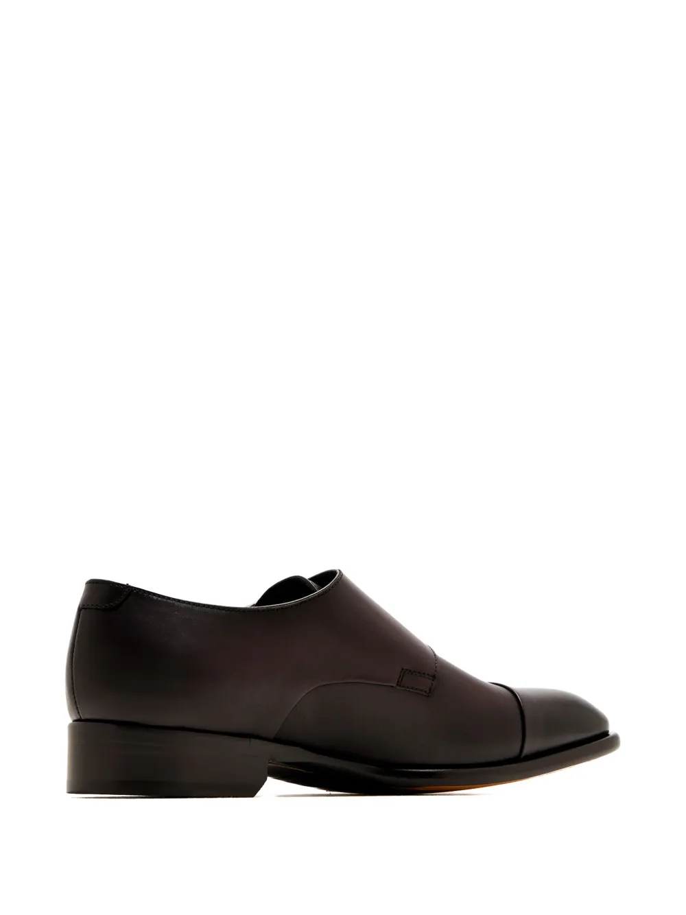 Doucal's leather monk shoes - Bruin