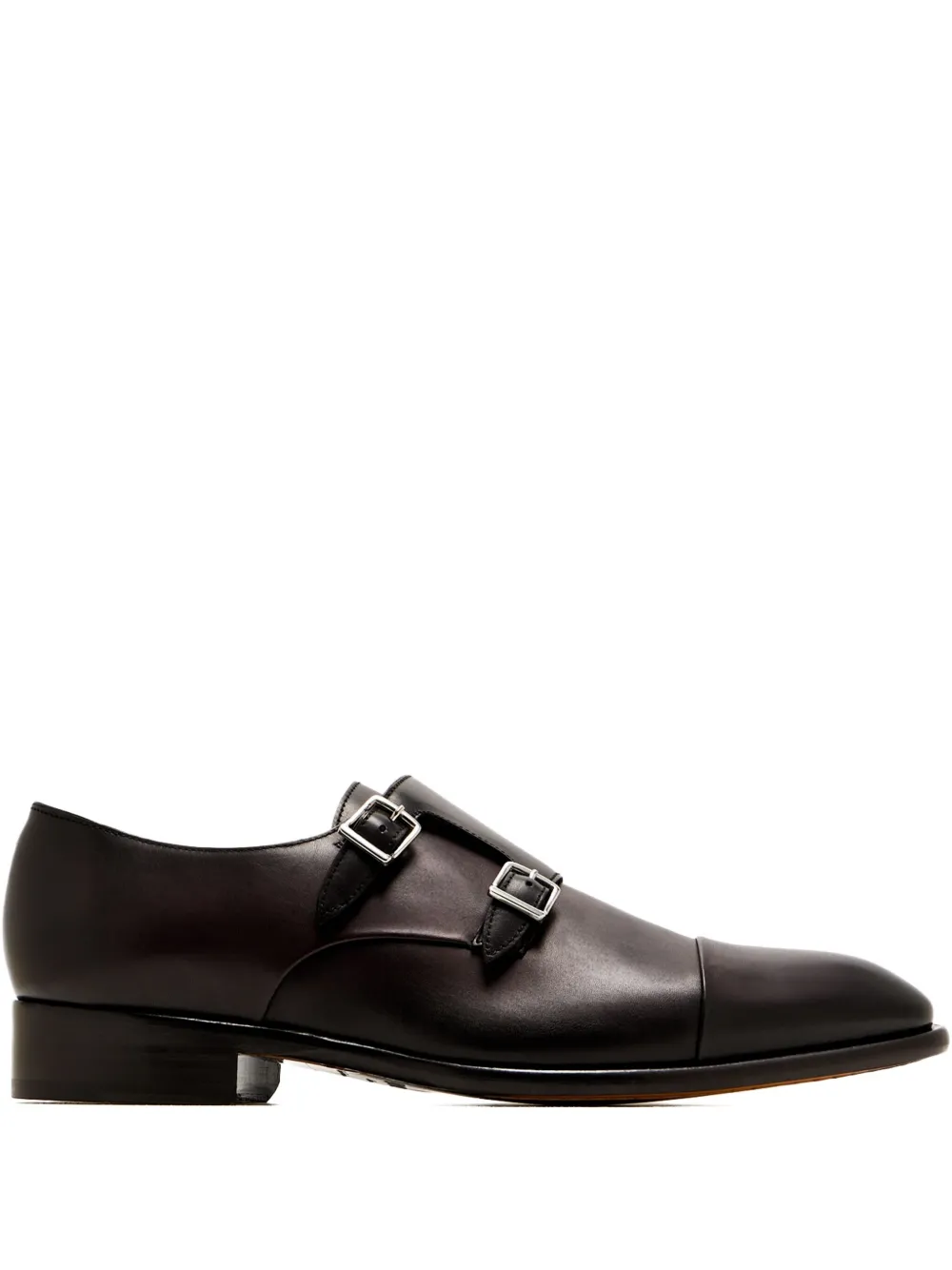 Doucal's leather monk shoes | Brown | Image 1