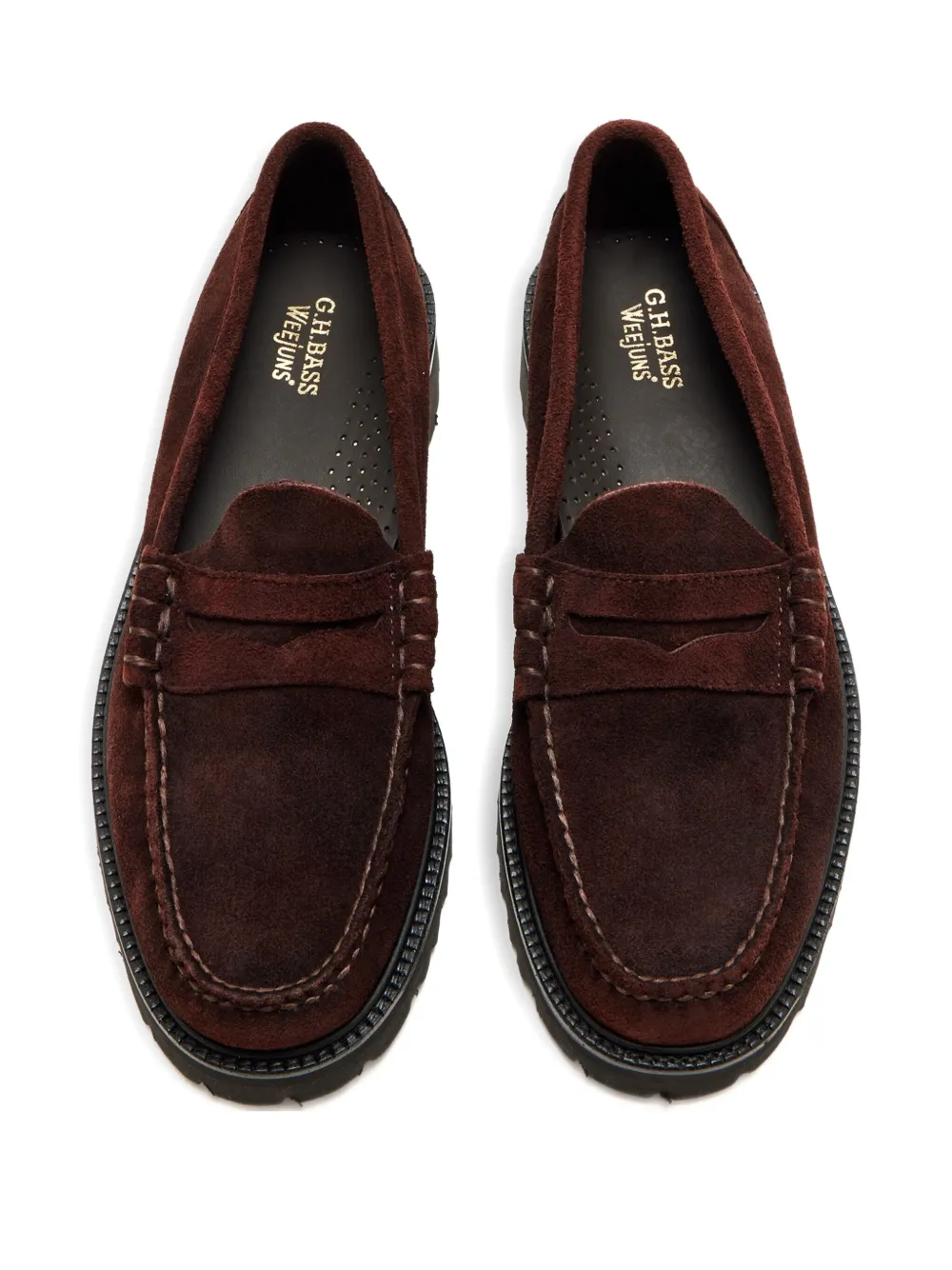 G.H. Bass & Co. Weejun II Larson suède loafers Bruin