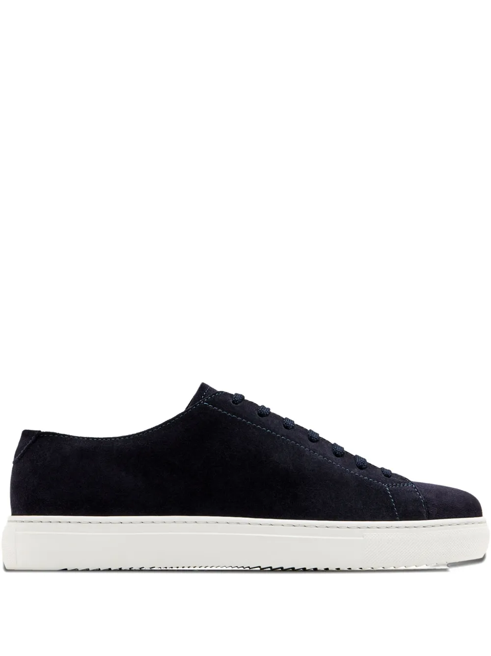 Doucal's lace-up suede sneakers | Blue | Image 1