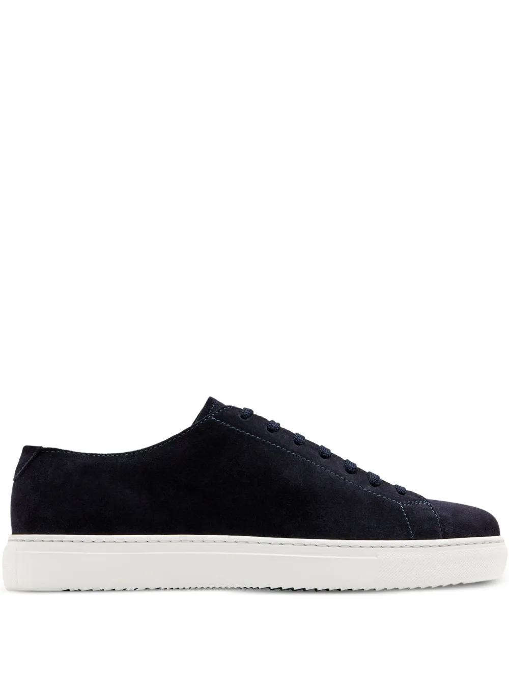 Doucal's baskets en daim à lacets | bleu | Image 1