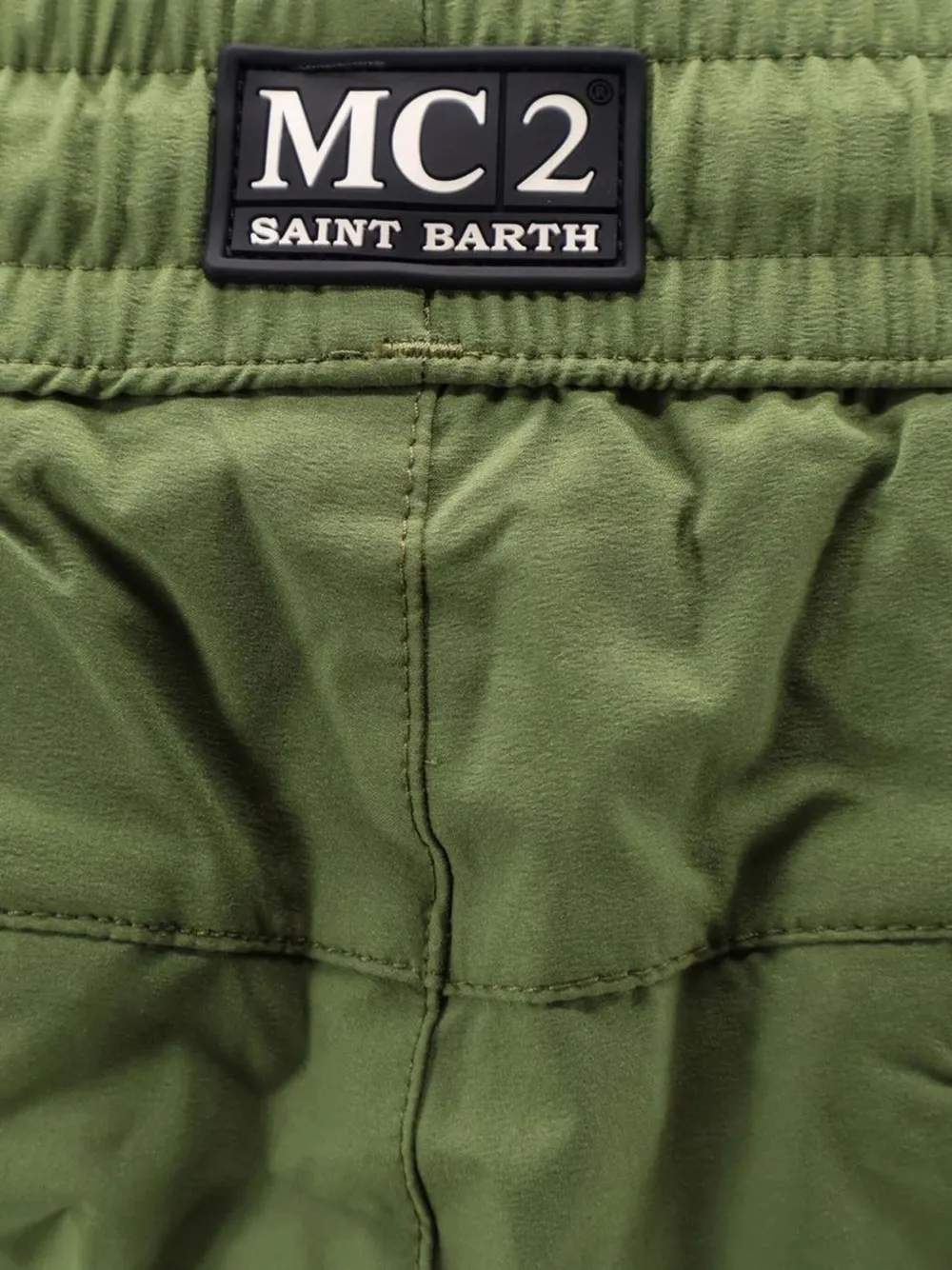 Mc2 Saint Barth Drawstring-waist Swim Shorts In Green