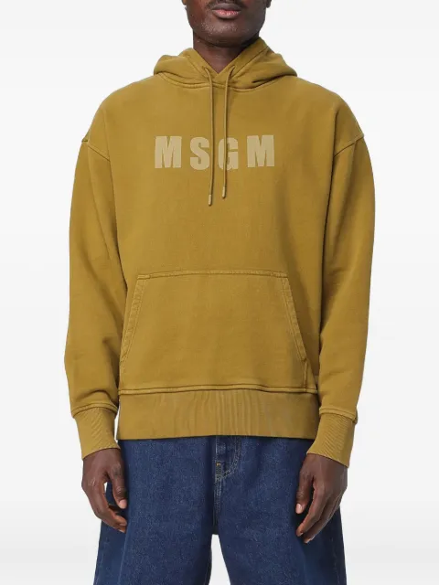 MSGM sudadera con capucha y logo