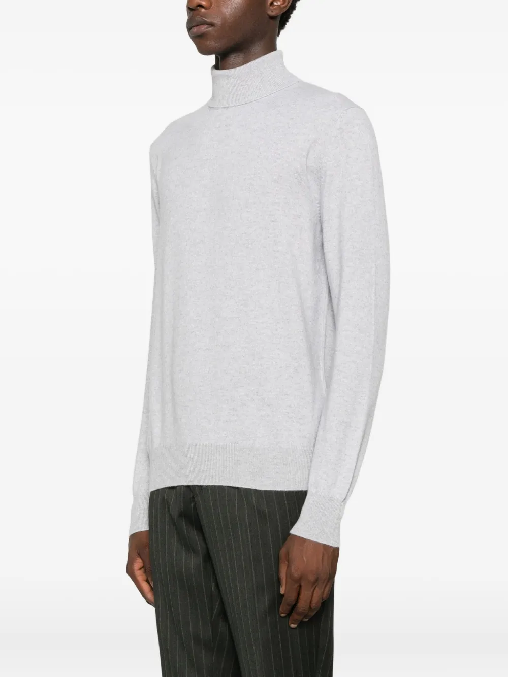 Bruno Manetti Fine-knit Jumper In Gray
