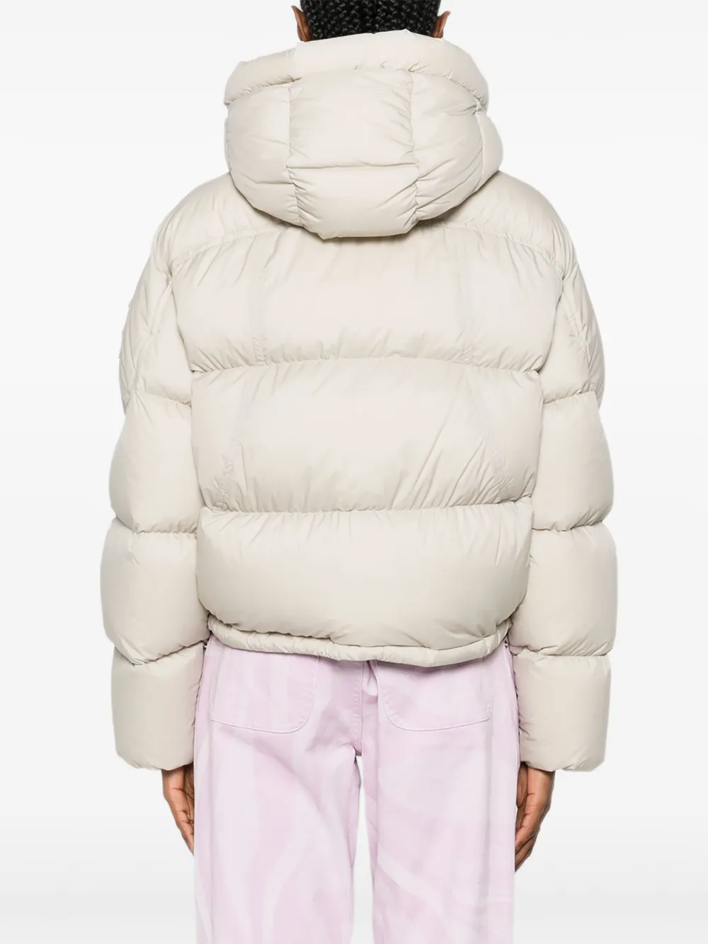 Moose Knuckles Gewatteerd jack met logoplakkaat Beige