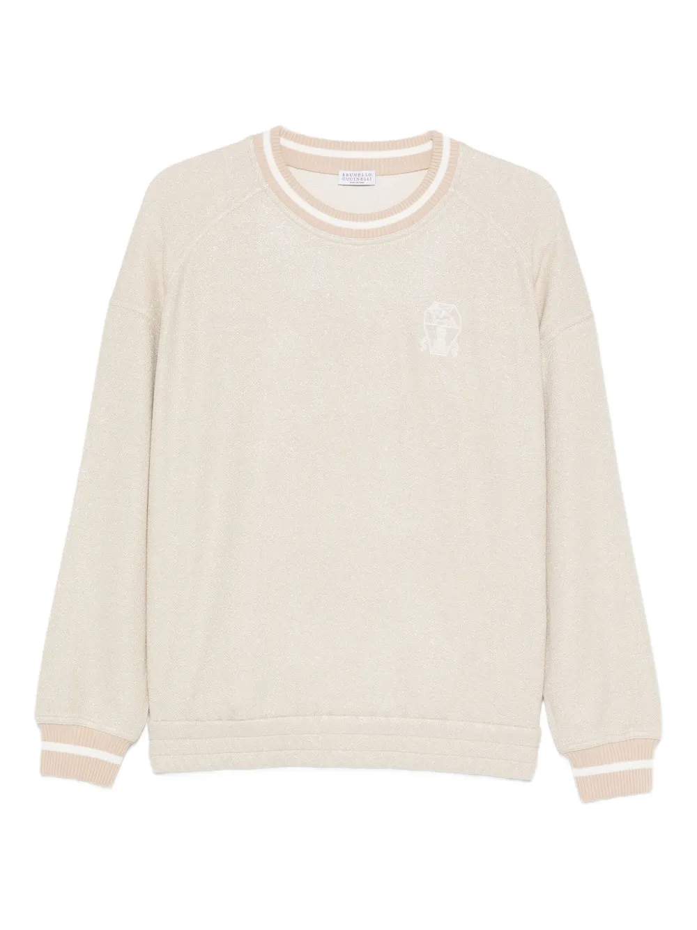 Brunello Cucinelli suéter con logo bordado | neutro | Image 1